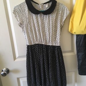 Black & White Bolt Dress